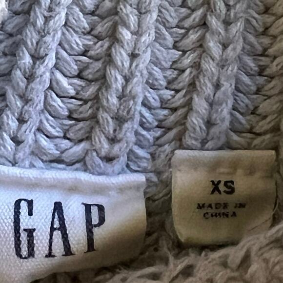 Gap gray ribbed turtleneck sweater - Picture 5 of 6